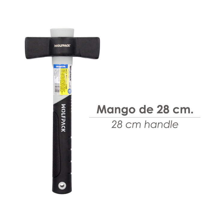 WOLFPACK LINEA PROFESIONAL Maceta de maçon 1000 g manche fibre de verre WOLFPACK LINEA PROFESIONAL Maceta de maçon 1000 g manche fibre de verre