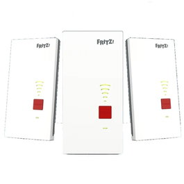 Fritz! FRITZ!Repeater 2700 3-Pack Wi-Fi 7 Mesh Répéteur WiFi 6,5 Gbps 2,4 GHz 5 GHz Port LAN 2,5 Gigabit 20003139
