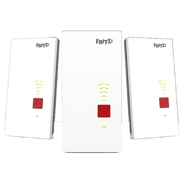 Fritz! FRITZ!Repeater 2700 3-Pack Wi-Fi 7 Mesh Répéteur WiFi 6,5 Gbps 2,4 GHz 5 GHz Port LAN 2,5 Gigabit 20003139 Fritz! FRITZ!Repeater 2700 3-Pack Wi-Fi 7 Mesh Répéteur WiFi 6,5 Gbps 2,4 GHz 5 GHz Port LAN 2,5 Gigabit 20003139