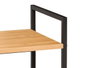 GIFTDECOR Estanteria 4 Baldas Negro-Bambu