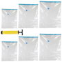 Idebox Jeu de 6 Sacs de Compression sous Vide avec Pompe