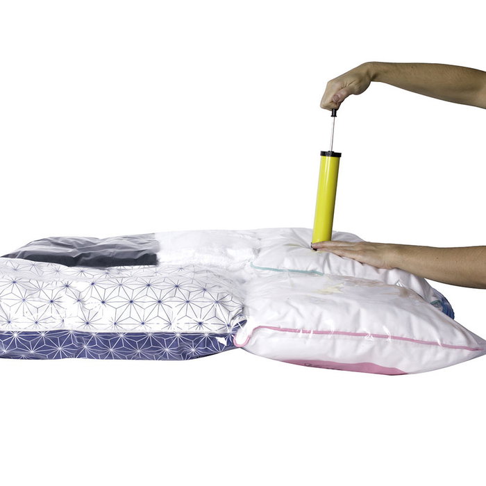 Idebox Jeu de 6 Sacs de Compression sous Vide avec Pompe
