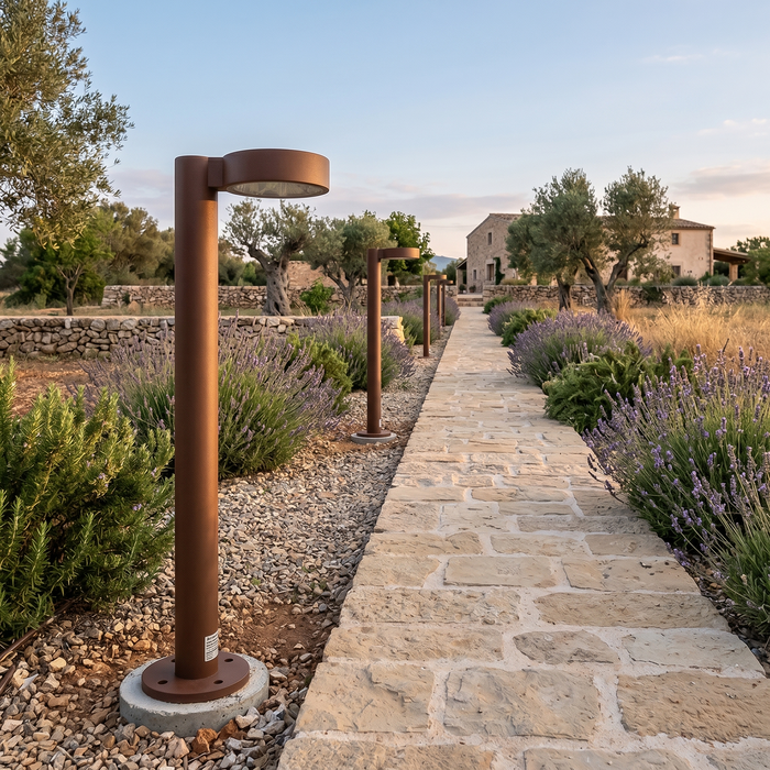 Fenglu Balise LED extérieure 60 cm, 10 W, Brun rouille, 3000 K Fenglu Balise LED extérieure 60 cm, 10 W, Brun rouille, 3000 K
