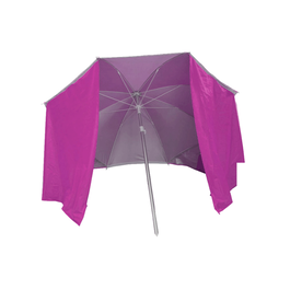 Marbueno 10113 Sombrilla de Plage Nylon avec Paravent Aluminium 200 cm Plage et Piscine