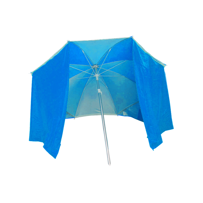 Marbueno 10113 Sombrilla de Plage Nylon avec Paravent Aluminium 200 cm Plage et Piscine
