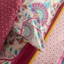 Today Parure de Lit Coton Imprimé Floral Rouge Bordeaux 140 x 200 cm