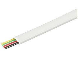 MicroConnect MPK100-4W Câble téléphonique plat 4 fils, 100 m