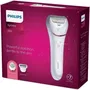 Philips Epilateur électrique Satinelle Advanced BRE730/10 - Alimentation secteur, 2 vitesses, élimination des poils dès 0.5mm, tête lavable et brossette incluses