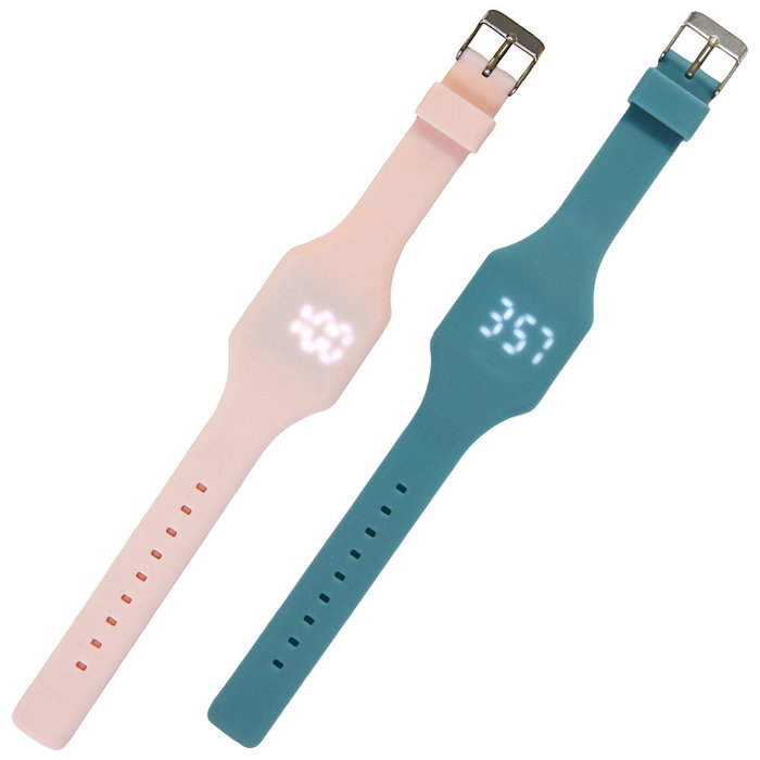 Be Mix Lot de 12 Montres à Bracelet en Silicone Lisse Be Mix Lot de 12 Montres à Bracelet en Silicone Lisse