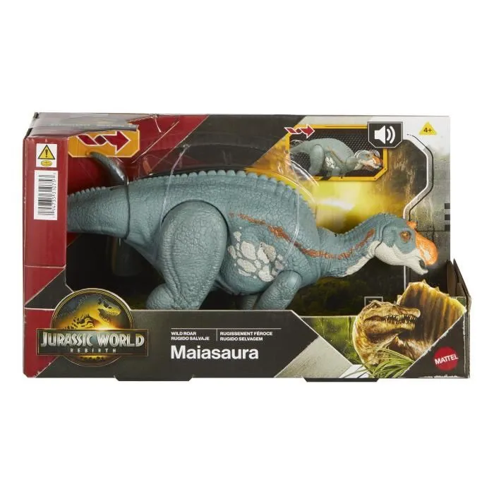 Jurassic World Maiasaura Figurine Articulée avec Attaque et Son JGC82