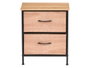 GIFTDECOR Meuble 2 tiroirs effet bois Madera-Negro