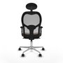 Piqueras y Crespo Chaise de Bureau Jorquera 2D086N1 Gris Brun foncé