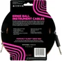 Ernieball Câble pour Instrument Tressé Jack-Jack SS 5,5 m - Orange / Noir