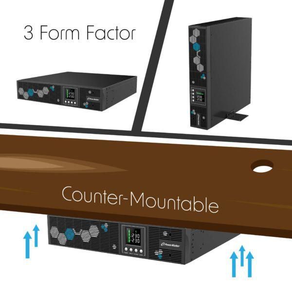 PowerWalker VI RLP - Onduleur Line-Interactive 2000VA/1400W - Format Rack 2U - Prise d'entrée C14 - 8 Sorties IEC - Sortie Sinusoïdale Pure - Gestion des Prises à Distance PowerWalker VI RLP - Onduleur Line-Interactive 2000VA/1400W - Format Rack 2U - Prise d'entrée C14 - 8 Sorties IEC - Sortie Sinusoïdale Pure - Gestion des Prises à Distance