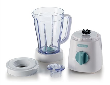Ariete 576/04 Blender Batidora de Vaso Breakfast Blanc avec 4 lames en acier inoxydable, 2 vitesses et fonction Pulse