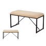 Gift Decor Banc Gift Decor Beige Métal Tissu 81 x 42 x 38 cm