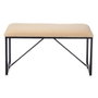 Gift Decor Banc Gift Decor Beige Métal Tissu 81 x 42 x 38 cm