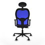 Piqueras y Crespo Chaise de Bureau Jorquera Lila et Bleu