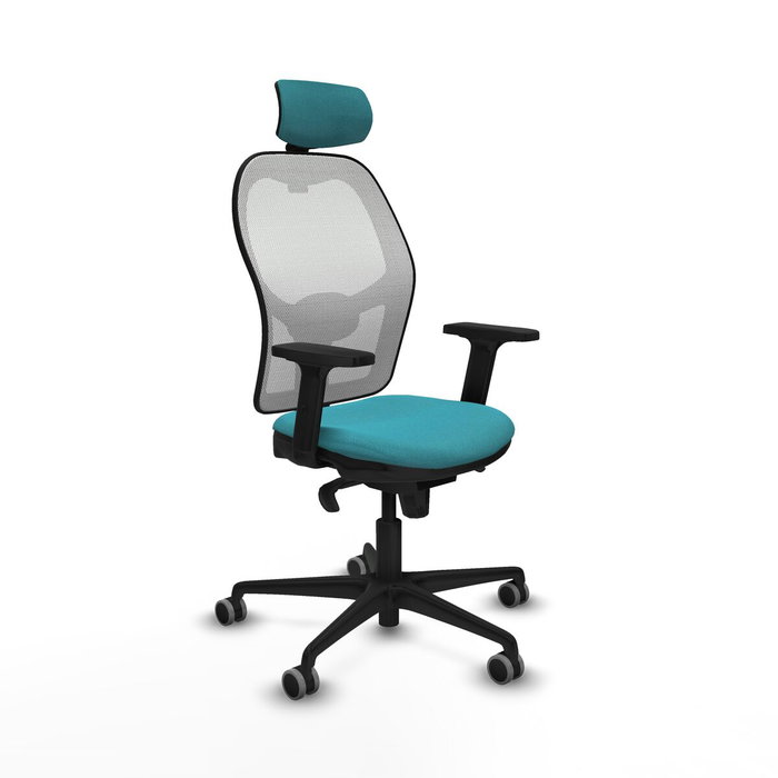Piqueras y Crespo Chaise de Bureau Jorquera Turquoise avec Appui-tête Piqueras y Crespo Chaise de Bureau Jorquera Turquoise avec Appui-tête