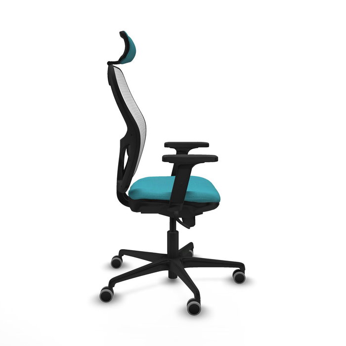 Piqueras y Crespo Chaise de Bureau Jorquera Turquoise avec Appui-tête Piqueras y Crespo Chaise de Bureau Jorquera Turquoise avec Appui-tête