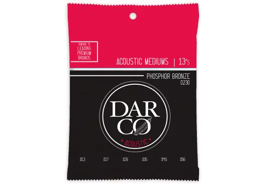 DARCO Jeu de cordes acoustique Phosphore Bronze 92/8 Medium 13-56 DARCO Jeu de cordes acoustique Phosphore Bronze 92/8 Medium 13-56