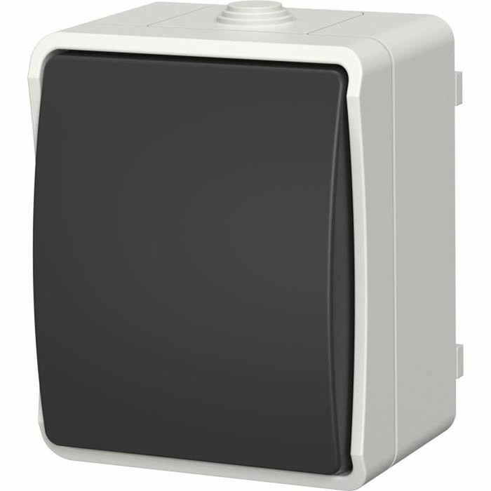 Aquatop Interrupteur va-et-vient IP54 Gris Aquatop Interrupteur va-et-vient IP54 Gris