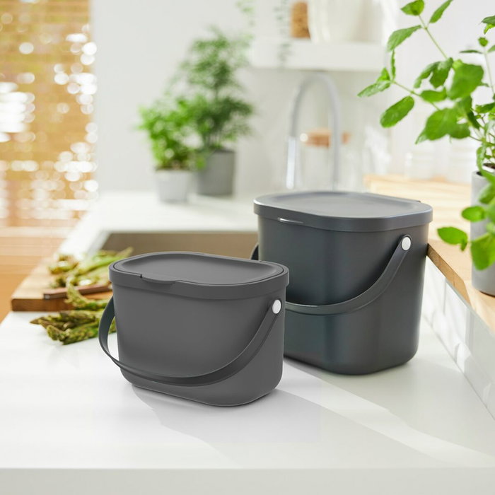 Rotho Poubelle de recyclage Anthracite