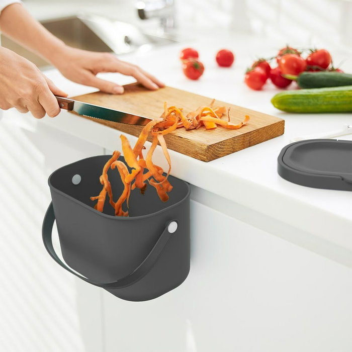 Rotho Poubelle de recyclage Anthracite