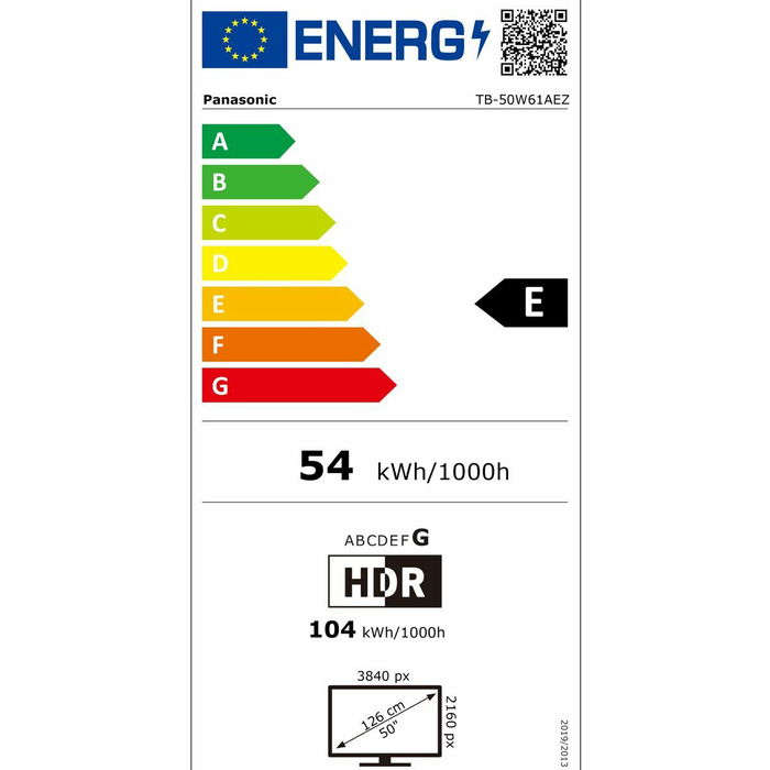 TV intelligente Panasonic TB50W61AEZ 4K Ultra HD 50" LED DVB-T2 DVB-S2 TV intelligente Panasonic TB50W61AEZ 4K Ultra HD 50" LED DVB-T2 DVB-S2