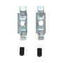 Edm Contre-verrou modèle 6819-05 en zamak, finition zincée, pack de 2