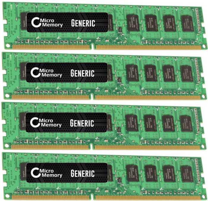CoreParts Kit de Mémoire RAM DDR3 32 Go (4 x 8 Go) 1600 MHz pour PC CoreParts Kit de Mémoire RAM DDR3 32 Go (4 x 8 Go) 1600 MHz pour PC
