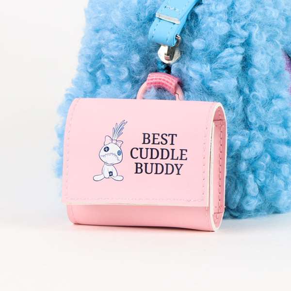 Cerdá Nécessaire de voyage avec motif Stitch et finition borreguillo, Bleu