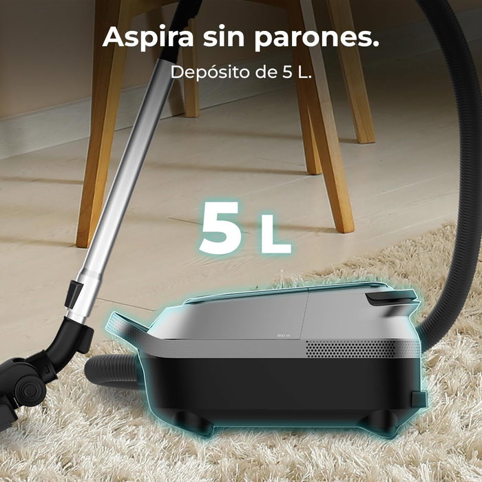 Aspirateur Cecotec Powerbag 5000 ProStyle 800 W Gris