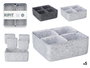 Kipit Set de 5 Organisateurs assortis en feutre gris 24,7x10x24,7 cm (Set de 8)