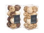 GIFTDECOR Set de 16 petites boules de 2 modèles assortis