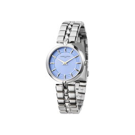 Pierre Cardin CF.0709.SJ - Montre femme avec bracelet gris et cadran bleu