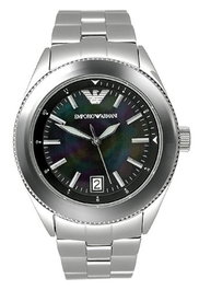 Armani AR0708 Argenté avec cadran noir