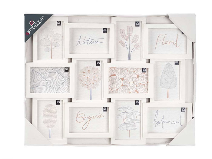 GIFTDECOR Porte-photos 12 photos 10x15cm blanc GIFTDECOR Porte-photos 12 photos 10x15cm blanc