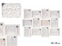GIFTDECOR Porte-photos 12 photos 10x15cm blanc
