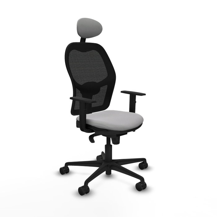 Piqueras y Crespo Chaise de Bureau Jorquera Gris clair et Noir Piqueras y Crespo Chaise de Bureau Jorquera Gris clair et Noir
