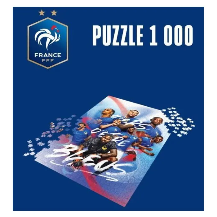 Megableu - Puzzle Fédération Française de Football - 1000 pièces - À partir de 14 ans