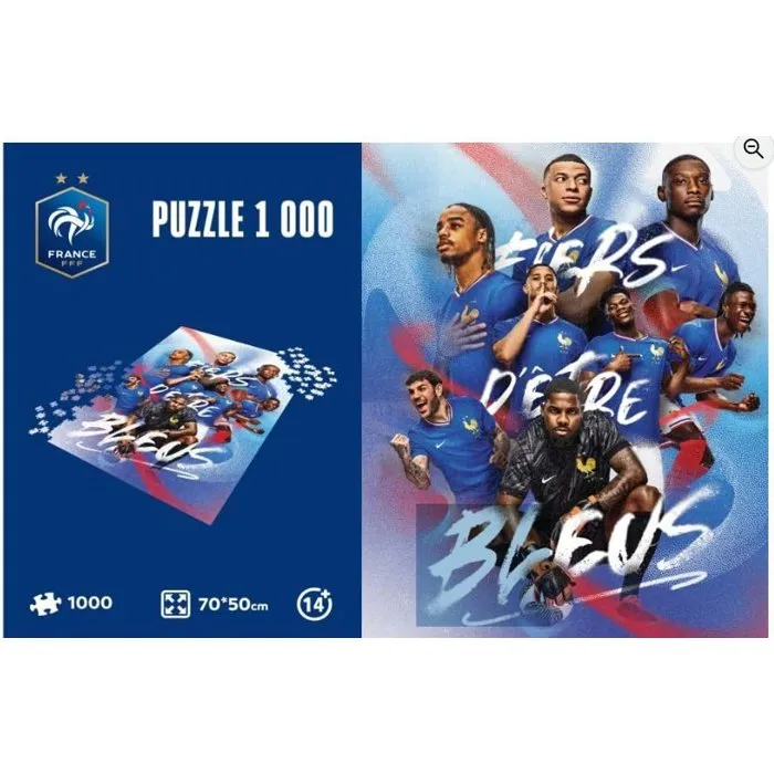 Megableu - Puzzle Fédération Française de Football - 1000 pièces - À partir de 14 ans