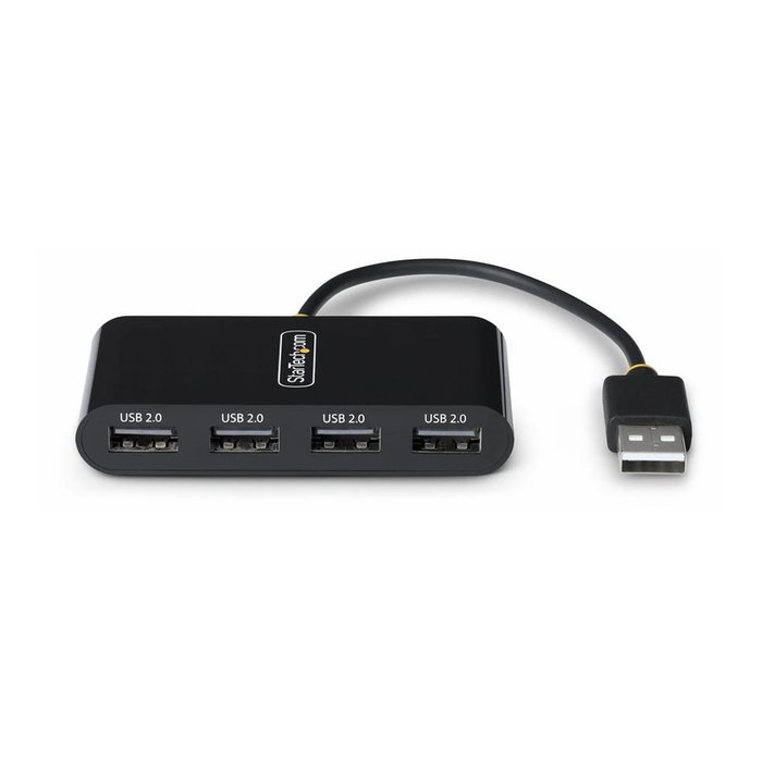 Startechcom Hub USB 2.0 4 ports, 480 Mbps, Plug and Play, compact, noir Startechcom Hub USB 2.0 4 ports, 480 Mbps, Plug and Play, compact, noir