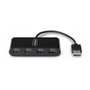 Startechcom Hub USB 2.0 4 ports, 480 Mbps, Plug and Play, compact, noir