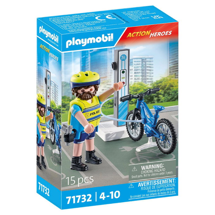 Playmobil Patrouille en vélo City Action