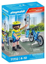 Playmobil City Action - Figure Patrouille en Bicicleta - Boîte FR/ES/PT/EN
