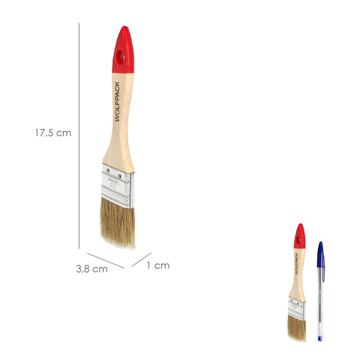 WOLFPACK LINEA PROFESIONAL Pinceau Brico double poils blancs Nº 18
