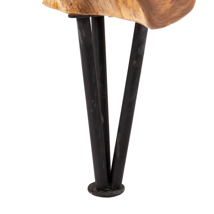 BigBuy Home Table Basse Noir Naturel 80 x 80 x 45 cm