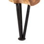 BigBuy Home Table Basse Noir Naturel 80 x 80 x 45 cm