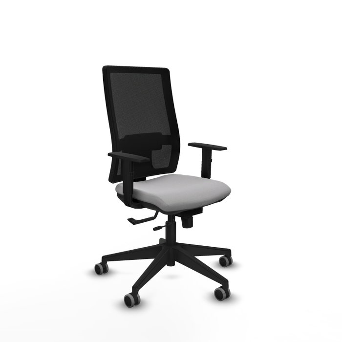 Piqueras y Crespo Chaise de Bureau Horna Gris Clair et Noir Piqueras y Crespo Chaise de Bureau Horna Gris Clair et Noir